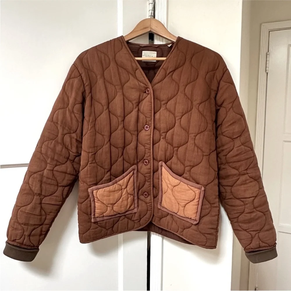 DOEN Calico Jacket in Clay Size S - Rare! - Picture 2 of 6